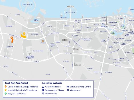 Dubai RTA issues tender for three integrated truck rest stations